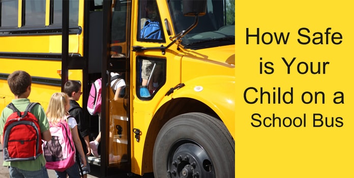 Kids and baby Safe School Bus